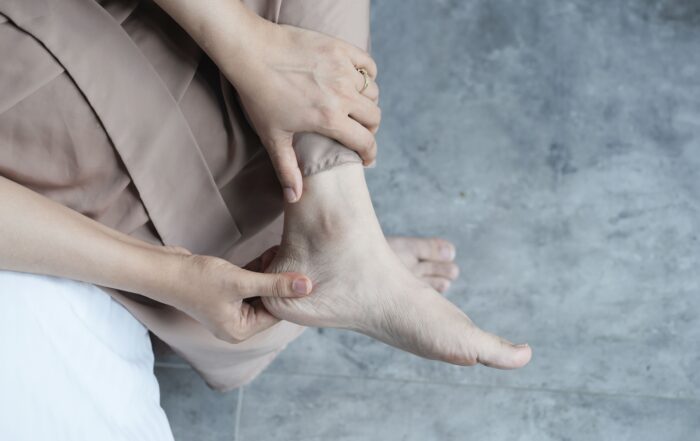 persona con fascitis - fisioterapia en El Cañaveral